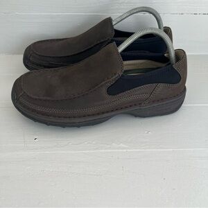 Timberland Mens 9 M Smart Comfort System Slip On Leather Loafers Shoes Brown